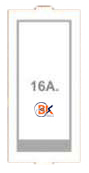 16 Amp. 1 Way Switch