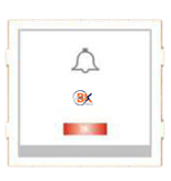 6 Amp. Bell Push With Indicator (Vertical)